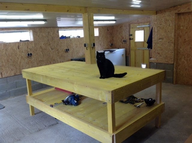 Workbench built in my new man shed