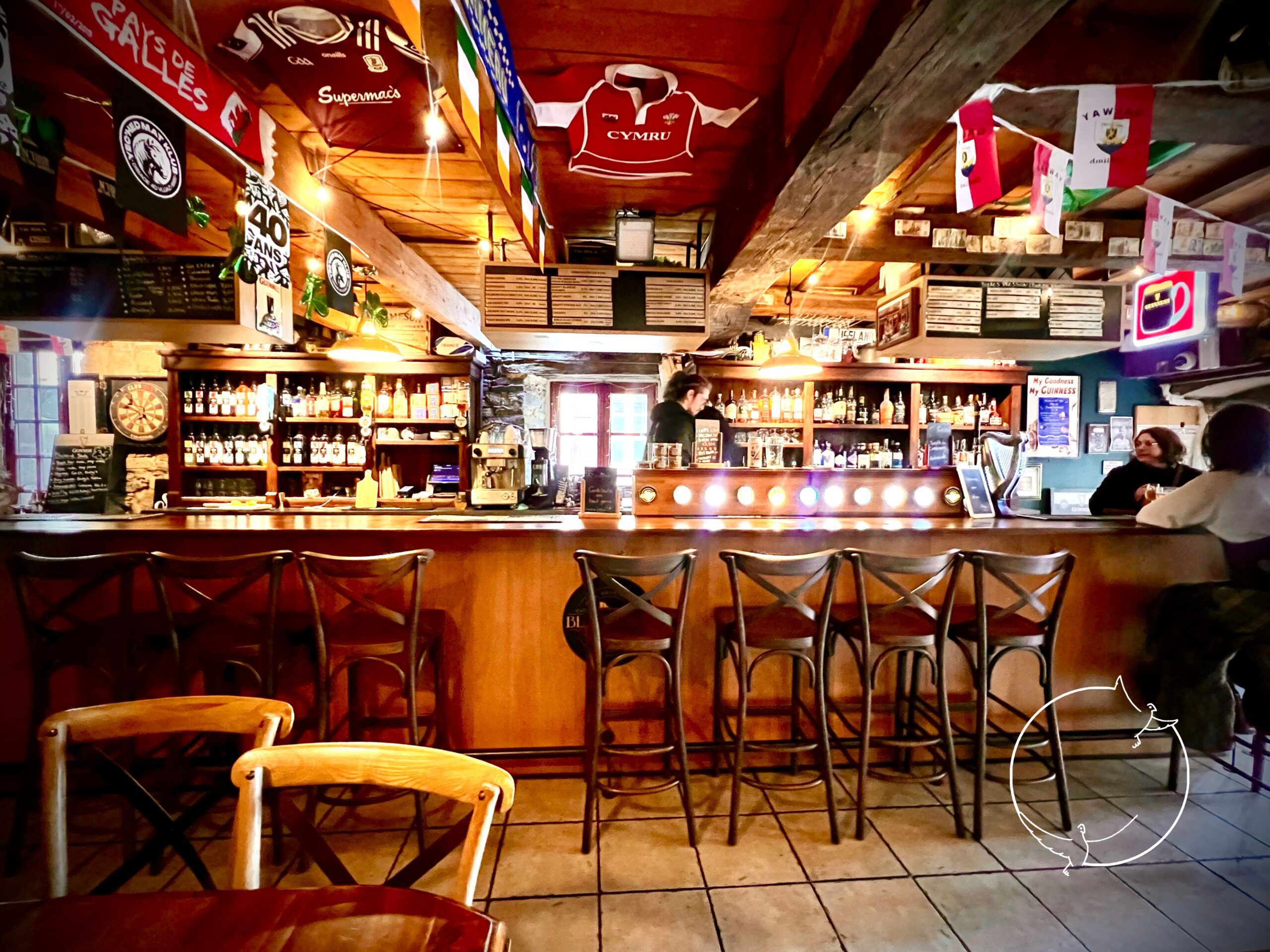 Best Bars in Brittany Black Rock Irish Pub Landerneau near Kergudon Gites