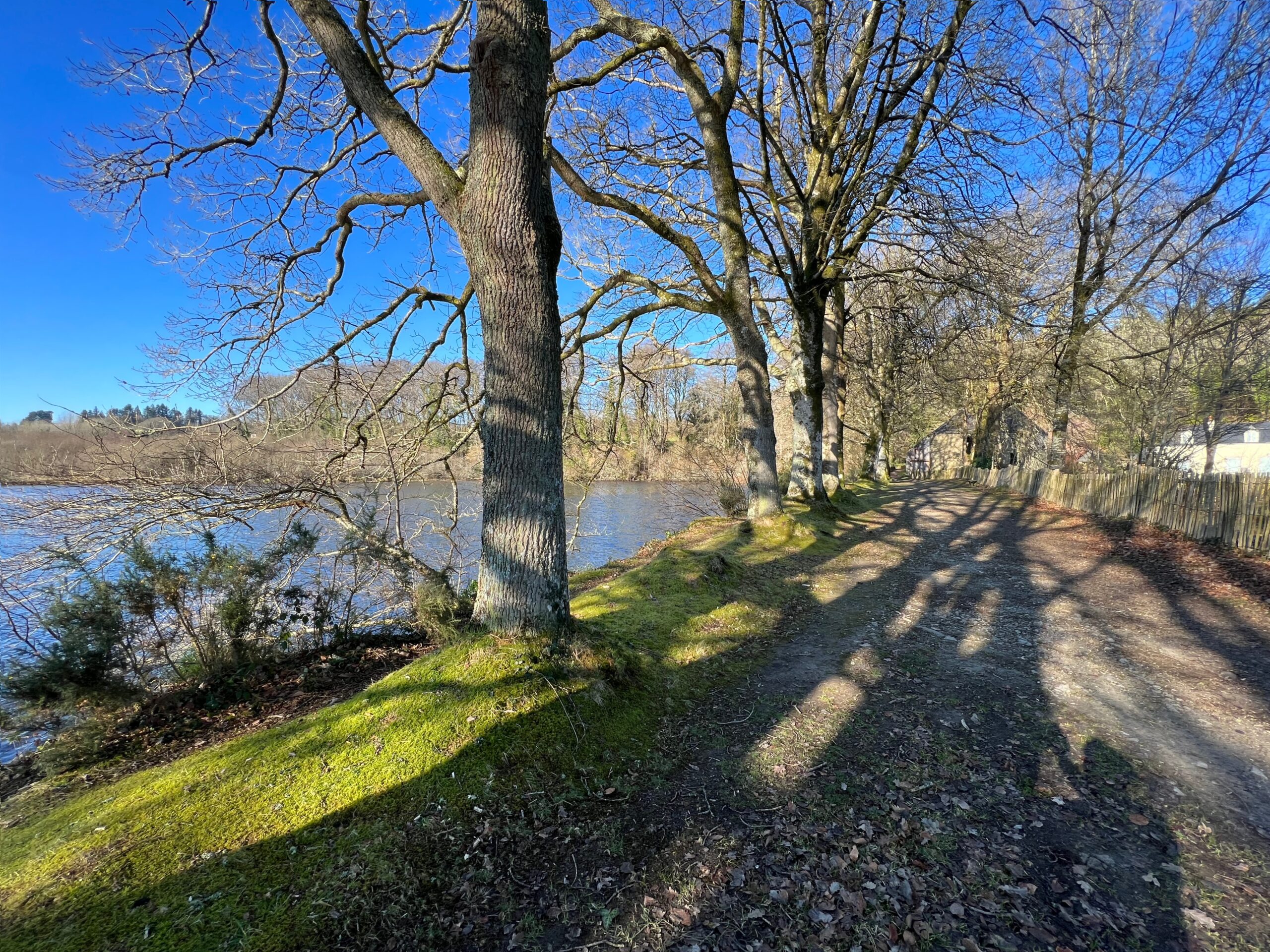 Walk and grounds at the ancient site of the Abbaye du Relec in Ploneour Menez in Brittany