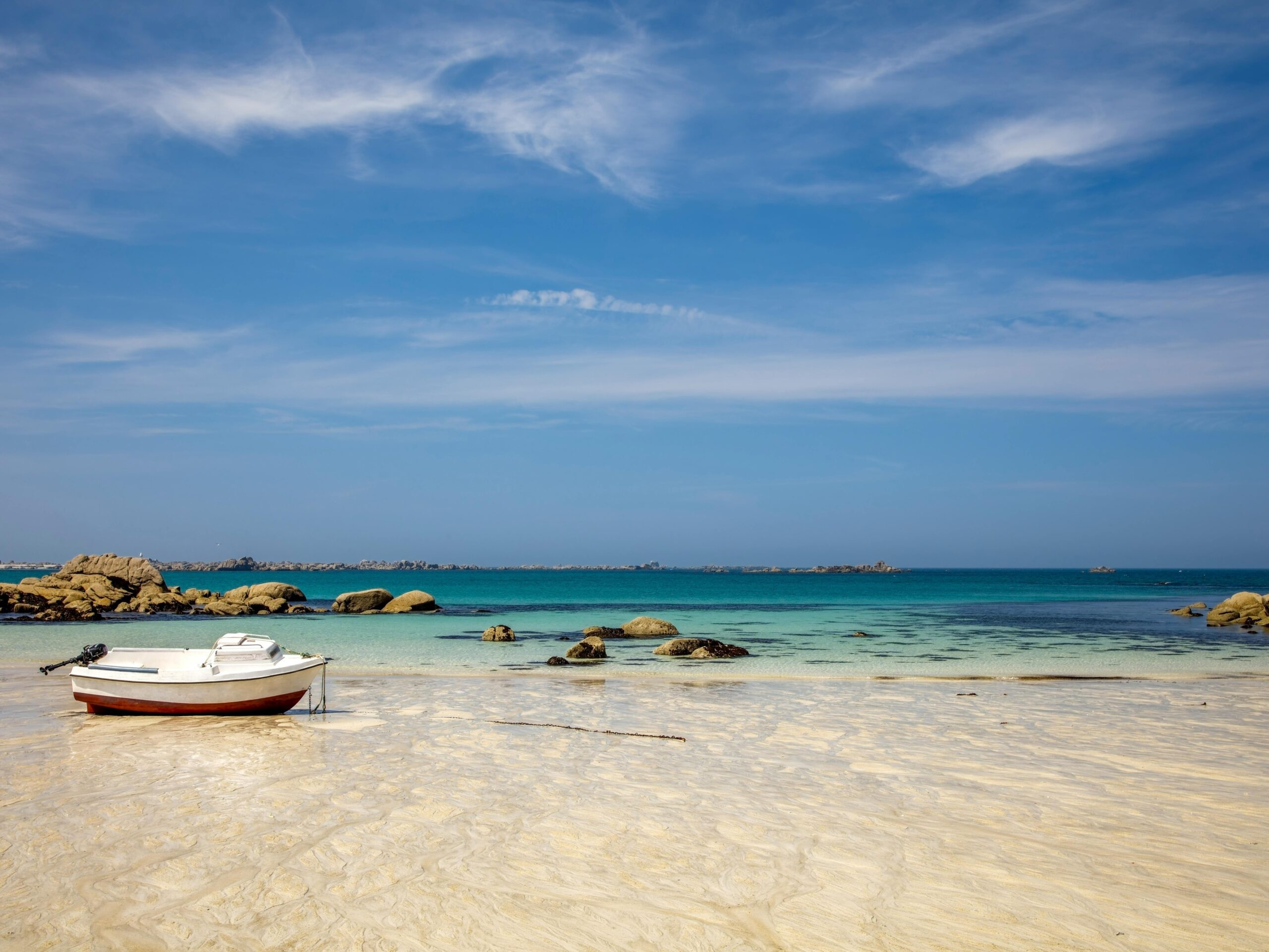 Plage Des Amiets dans le Finistere Nord