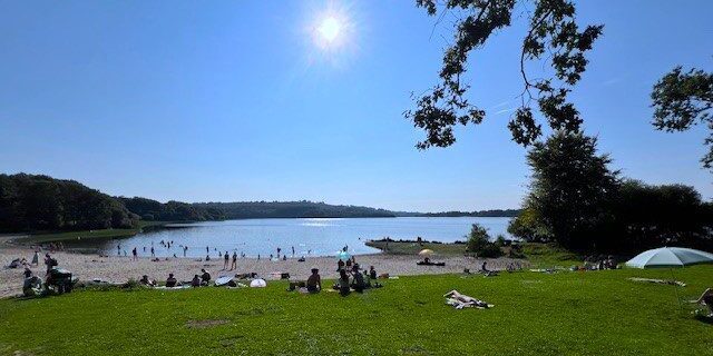 Lac du Drennec beach