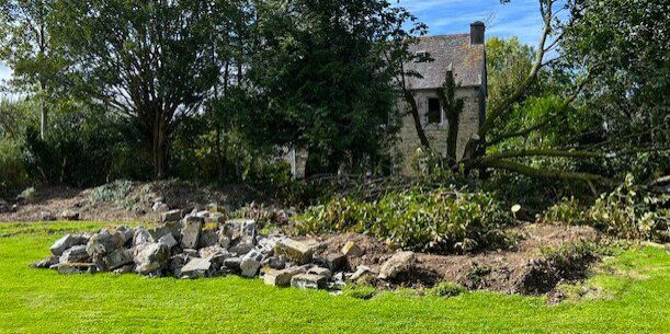 Old potager broken up