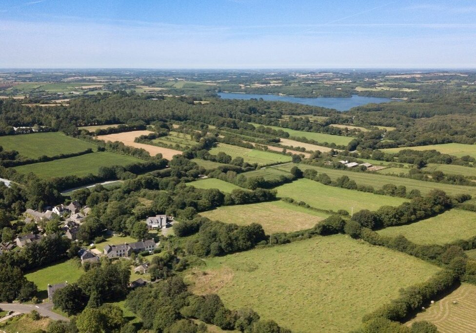 Lac du Drennec near Kergudon in North Finistère Brittany